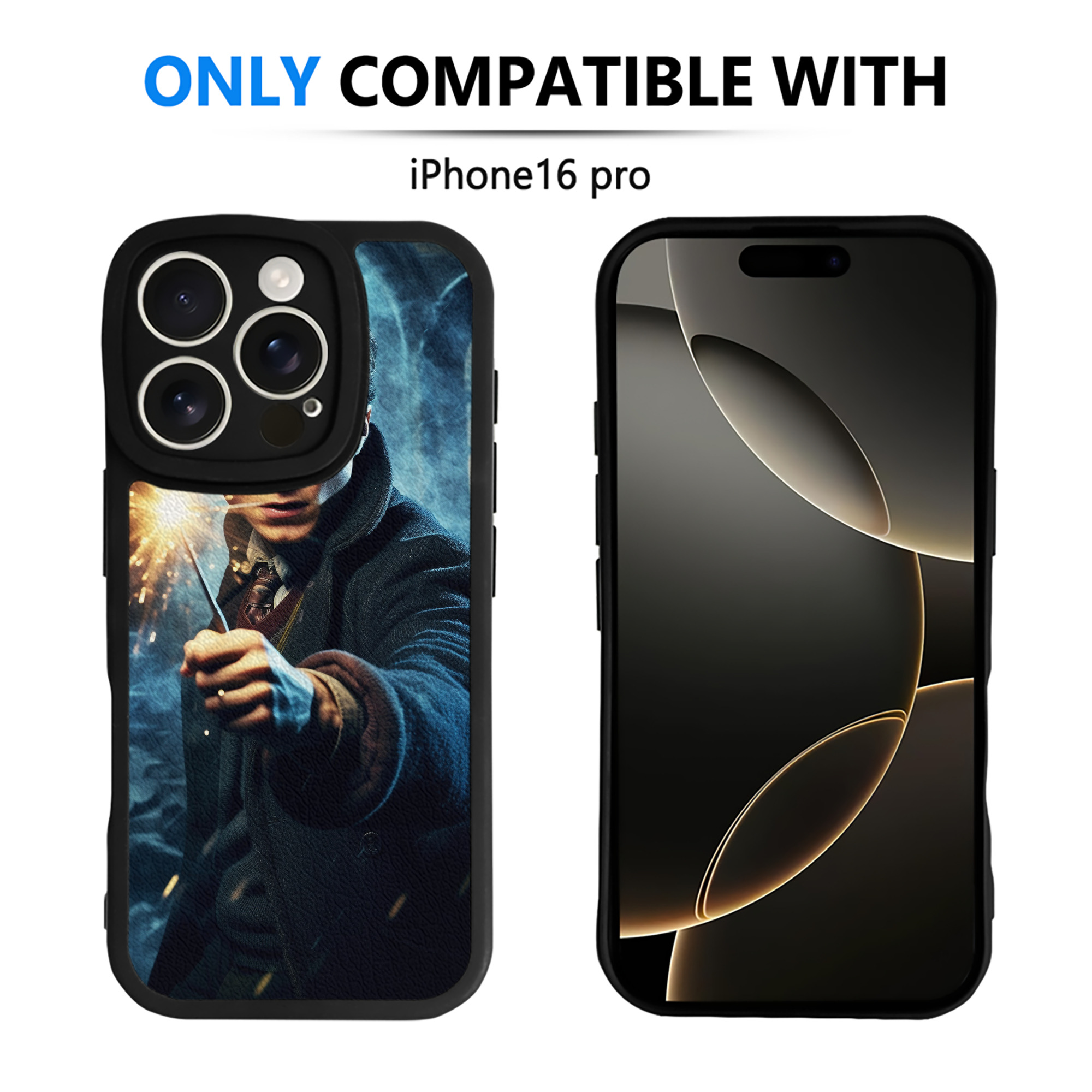 （画像用） Harry Potter ハリー・ポッターシリーズ 【iPhone 16シリーズ対応】シリコンスマホケース（レザー調） 材質：シリコン